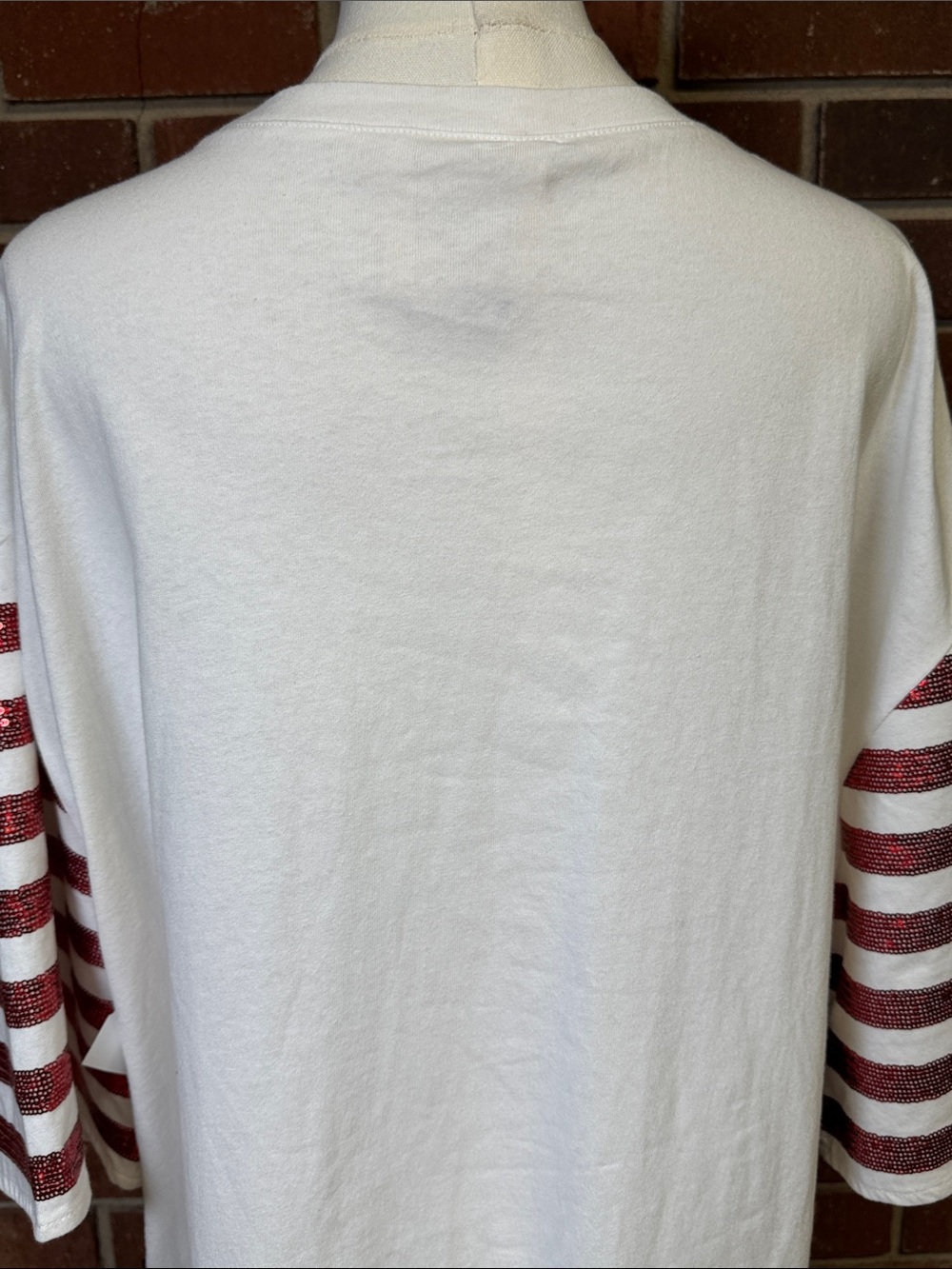 Fantastic Fawn Sequin Flag Oversized  T-shirt Dress Size Small - Picture 5 of 11